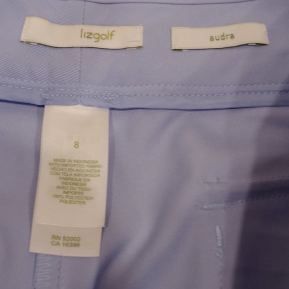 Liz Golf "Audra" Powder Blue Pant- Sz. 8 - Picture 6 of 8